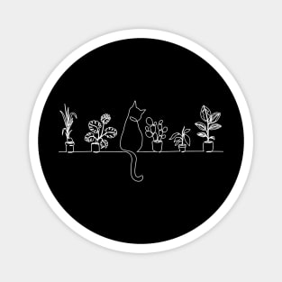 Cat and Plants, Magnet